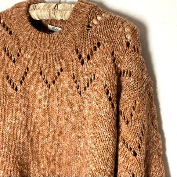 Madewell Pointelle Bubble Sleeve Sweater Small - Picture 2 of 6